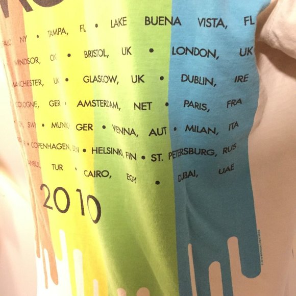 Maroon 5 World Tour 2010 Concert T-Shirt Women Size Small Cotton Tee Shirt - Picture 7 of 10